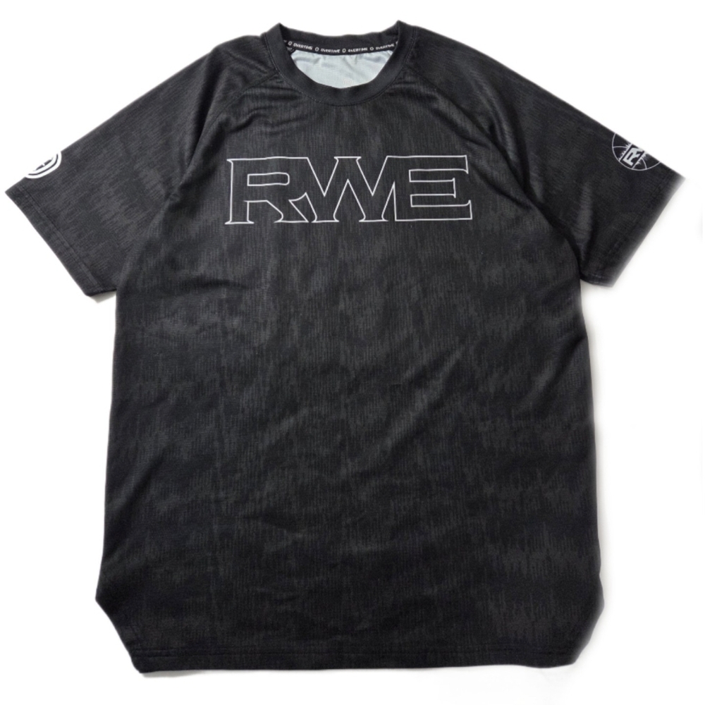 Overtime RWE Black Stretch Short Sleeve Basketball Activewear T-Shirt Size L